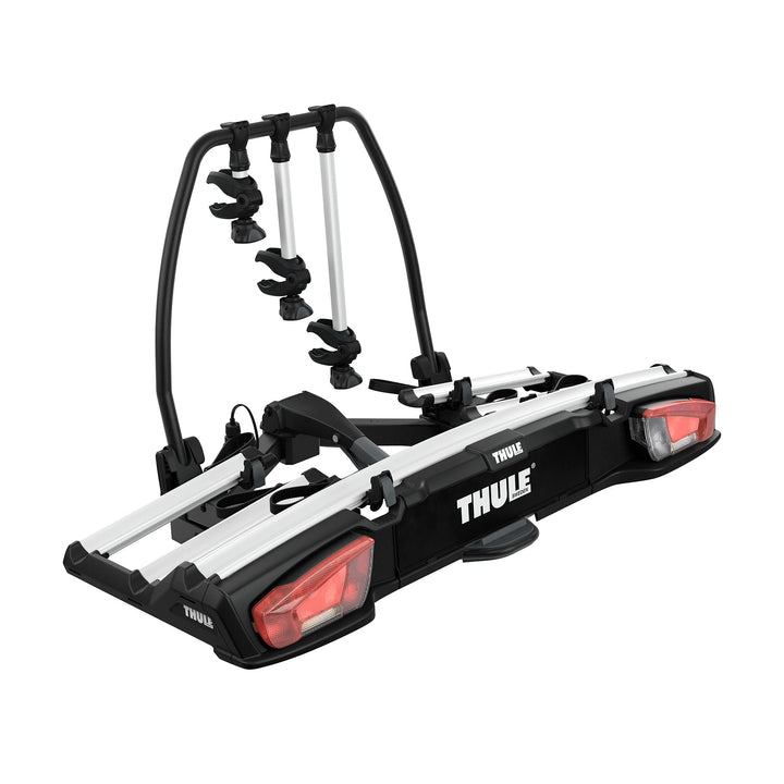 Thule VeloSpace XT 3-Bike Anhängerkupplungs-Fahrradträger schwarz/Aluminium 13 Pin, für E-Bike, Moun