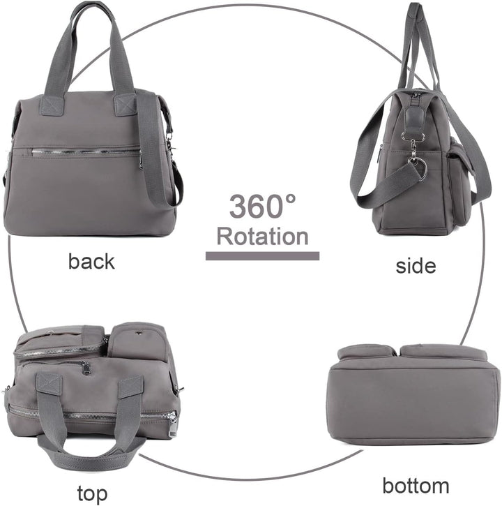 EVEOUT Damen Handtasche Multi Tasche Grosse Umhängetasche Hobo Taschen für Reise Arbeit Schule Campi