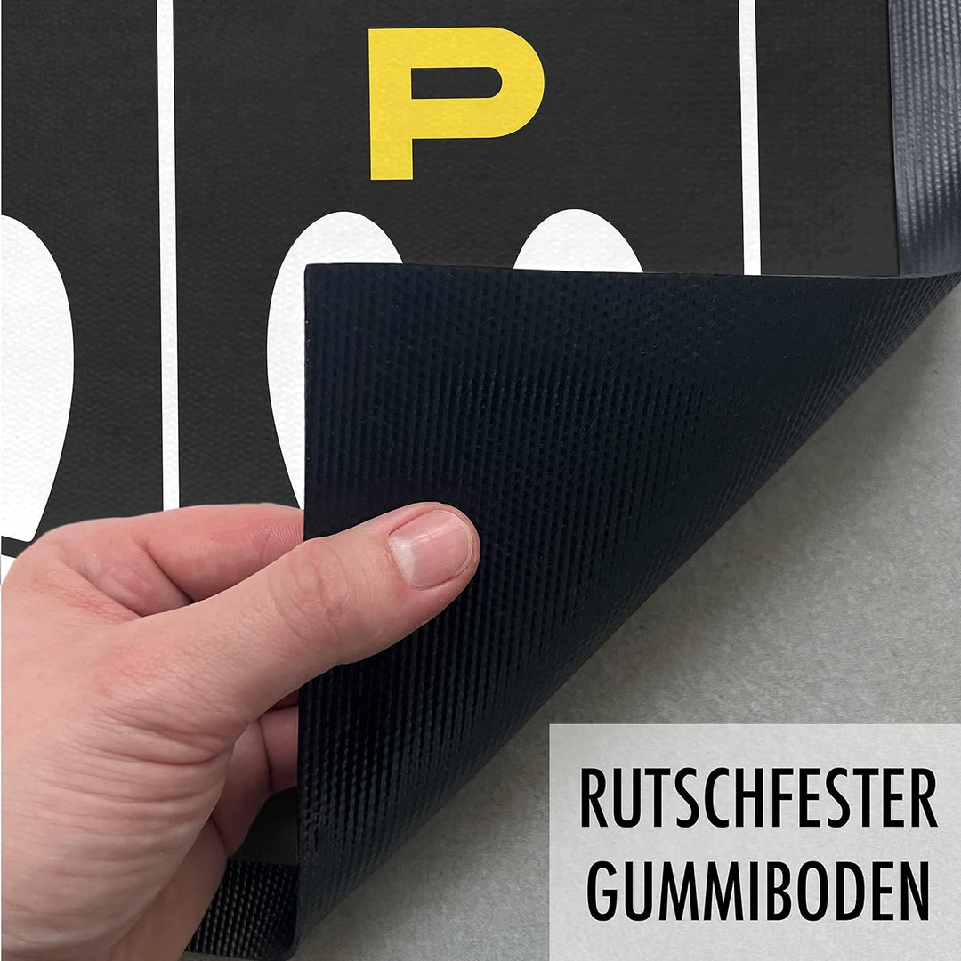 Trendation - Schuhparkplatz Fussmatte Lustige Idee Fussmatte Parkplatz Innen Aussenbereich 60x40 cm