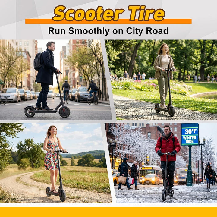 60/70-6.5 Tubeless Reifen mit Ventil für Ninebot Max G30 Elektroroller, E Scooter Reifen Vakuumreife