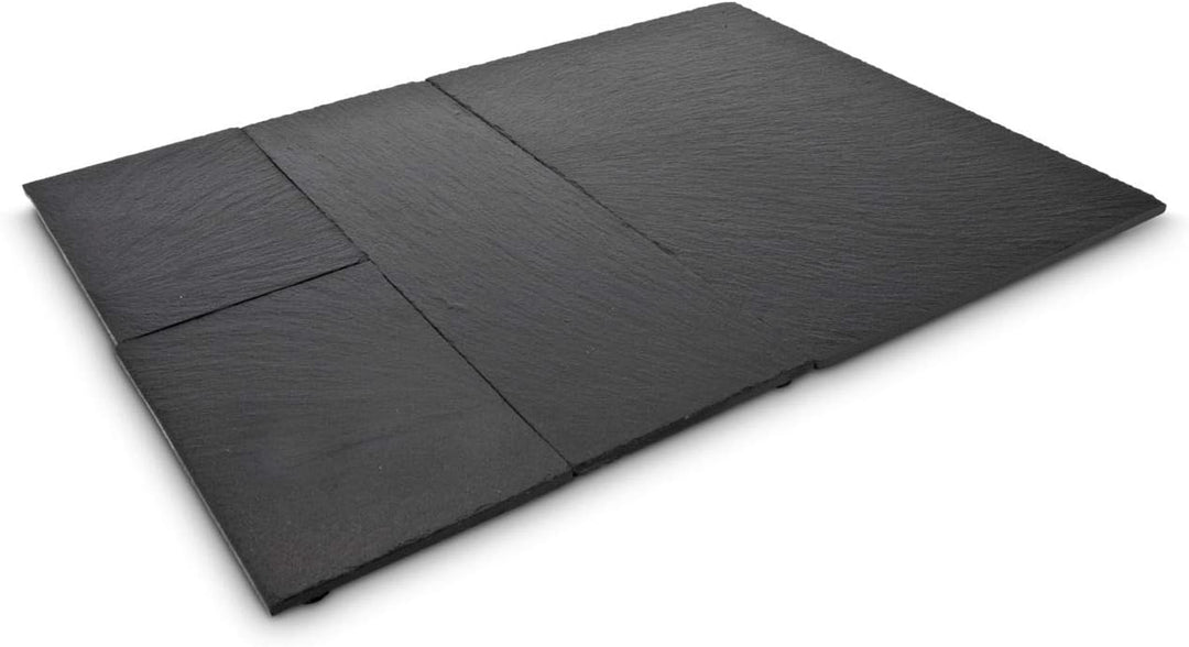 ROMINOX Geschenkartikel Schieferplatten-Set // Tapas Ardesia – 4-teilig, lasierte, unempfindliche Sc