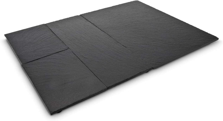 ROMINOX Geschenkartikel Schieferplatten-Set // Tapas Ardesia – 4-teilig, lasierte, unempfindliche Sc