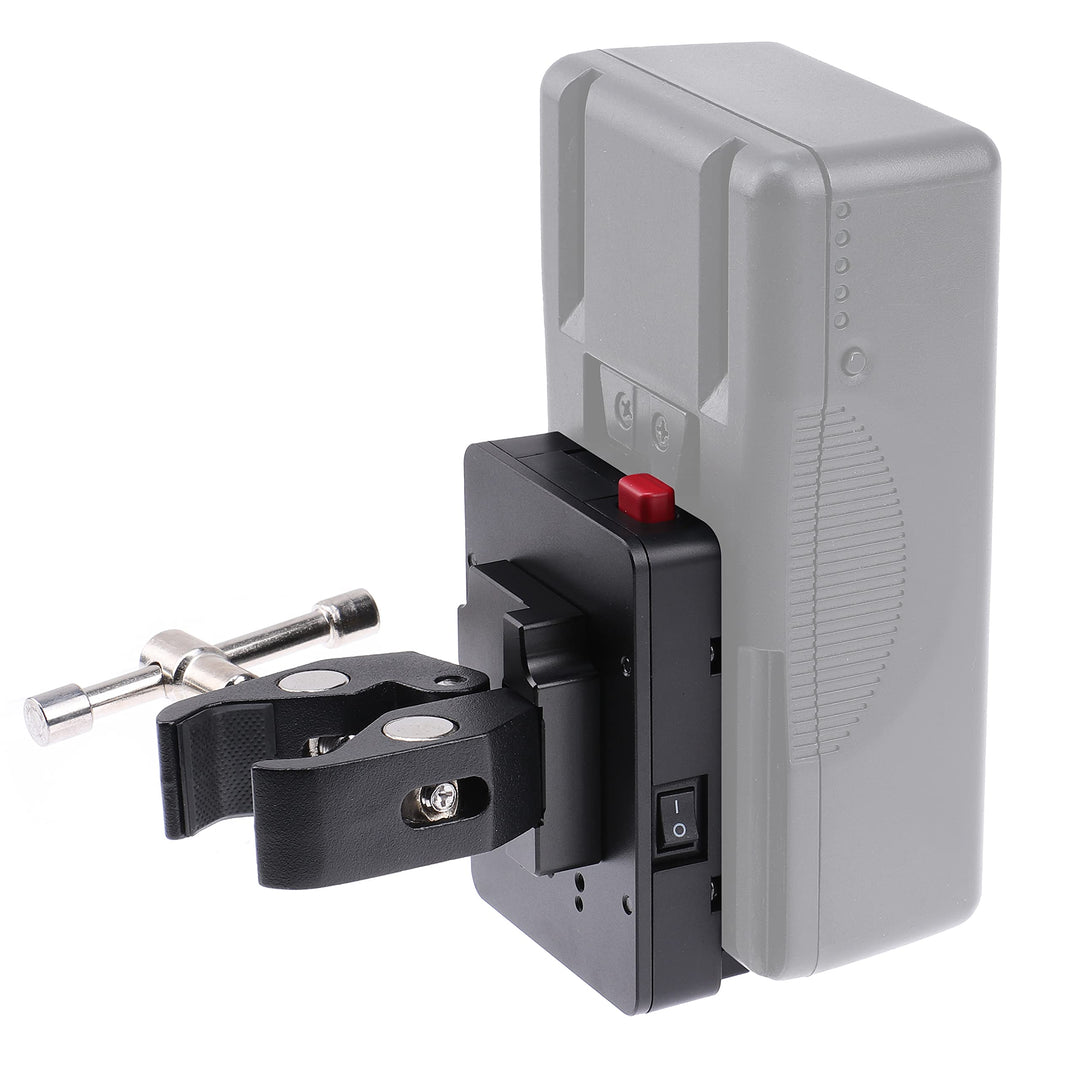 Hersmay Mini V Mount Plate Nano V-Lock V-Mount Batterie Platte im Taschenformat mit D-Tap & Super Kl