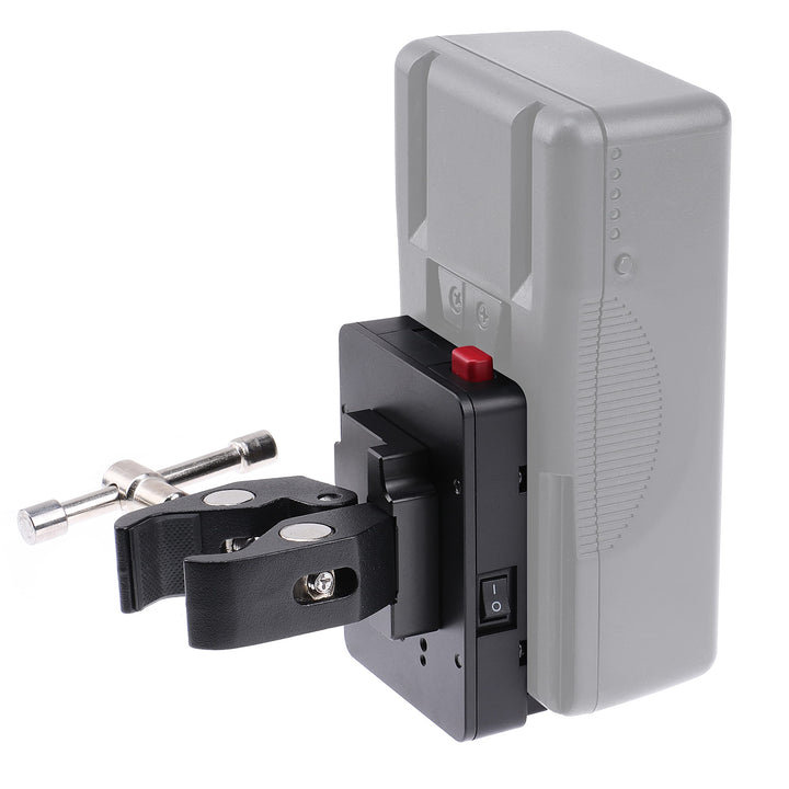 Hersmay Mini V Mount Plate Nano V-Lock V-Mount Batterie Platte im Taschenformat mit D-Tap & Super Kl