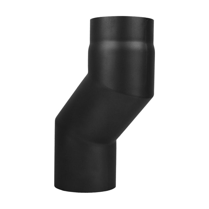 Ofenrohr Versatzbogen 100 mm, im Durchmesser, DN Ø 150 mm, Farbe: schwarz-metallic - weitere Rohre a
