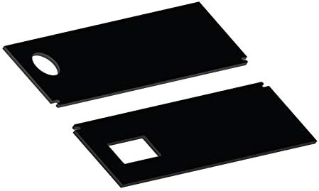 iQuatics Universal Ersatzklappen Set mit Skimmer/Feeder Loch, Rio 180 kompatibel Schwarze ABS-Pinndi