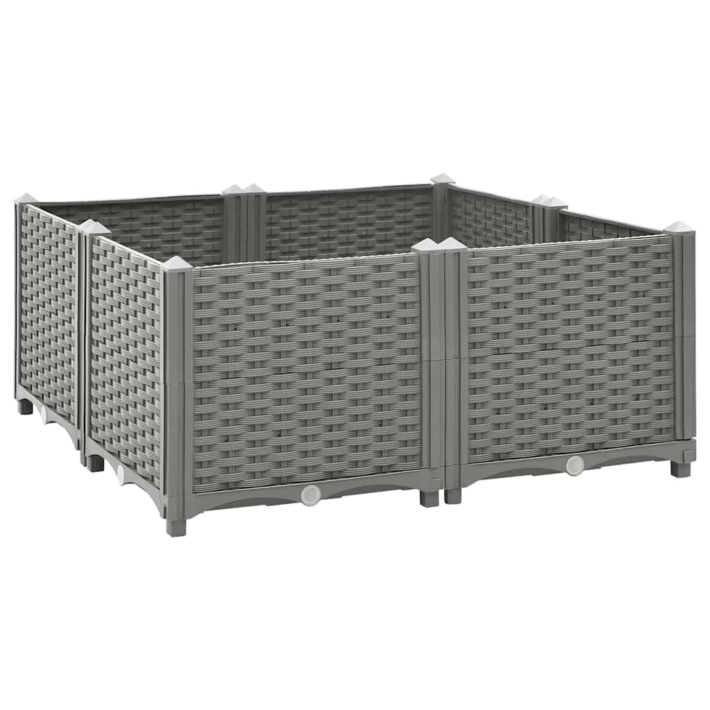 vidaXL Hochbeet, Hochbeet für Garten Balkon Terrasse, Gemüsebeet Pflanzkasten zum Selber Bauen, Blum