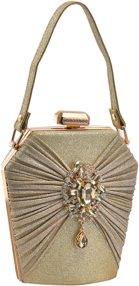 CORIOS Abendtasche Damen Strass Clutch Bag Shiny Diamant Handtasche Klein Tasche Elegante Umhängetas