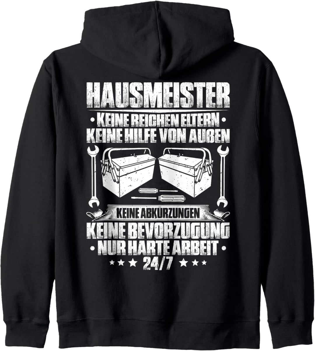 Harte Arbeit Hausmeister Kapuzenjacke