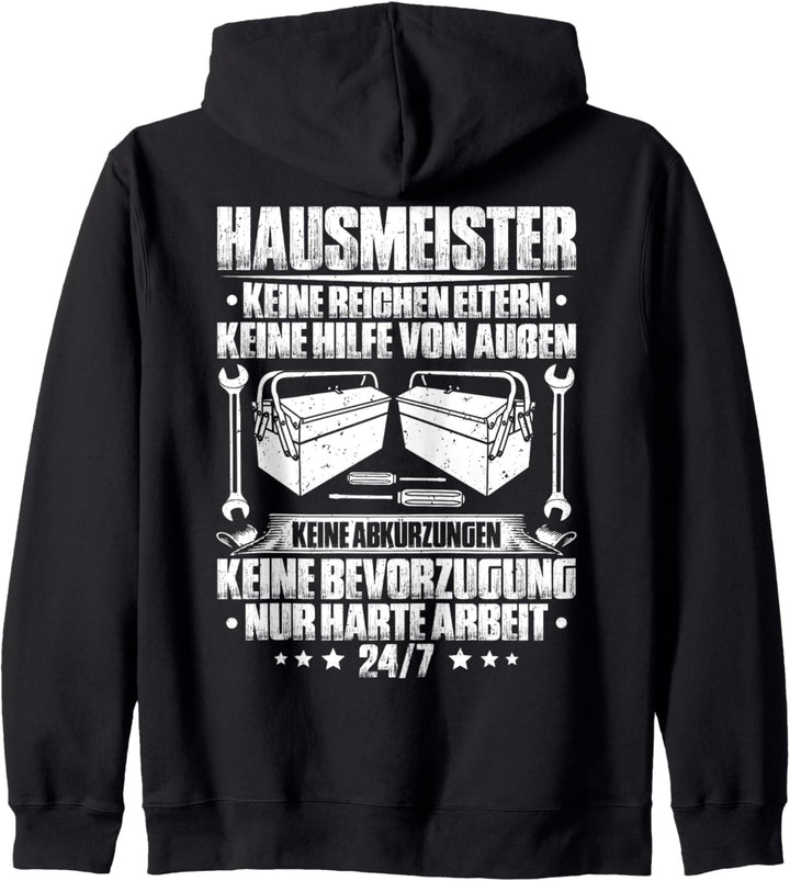 Harte Arbeit Hausmeister Kapuzenjacke