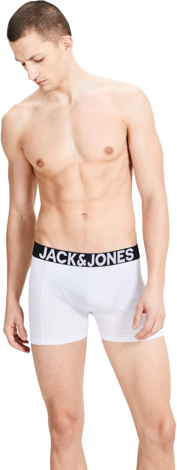 JACK & JONES Herren Unterhosen 5er Set Pack Männer Boxershorts Weiss schwarz blau grau Trunks 122048