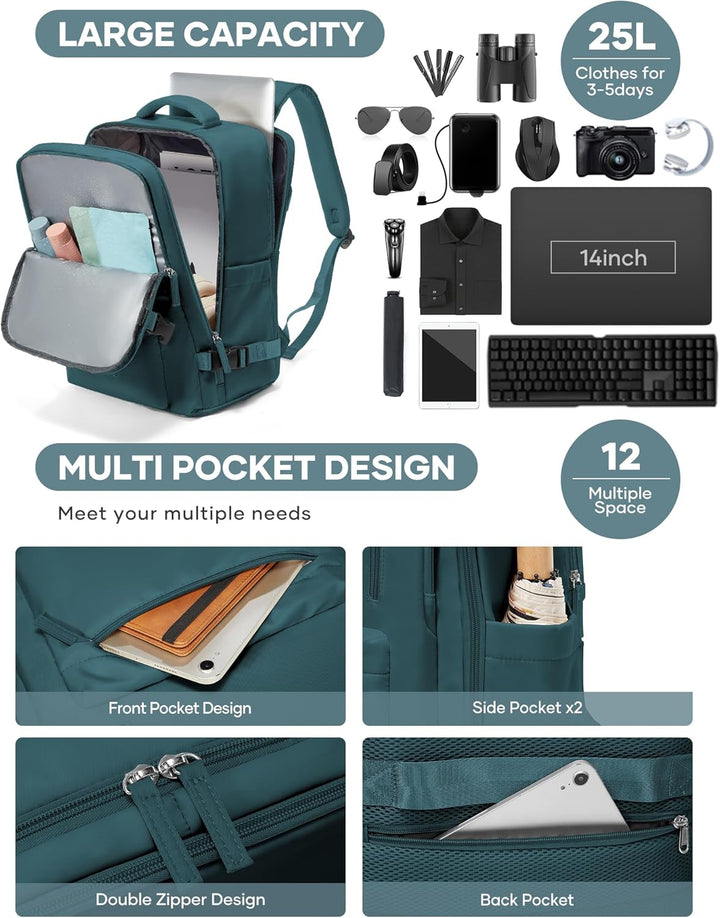 BJLFS Rucksack Handgepäck Flugzeug Ryanair Handgepäck 40x20x25 Rucksack Easyjet Handgepäck 45x36x20