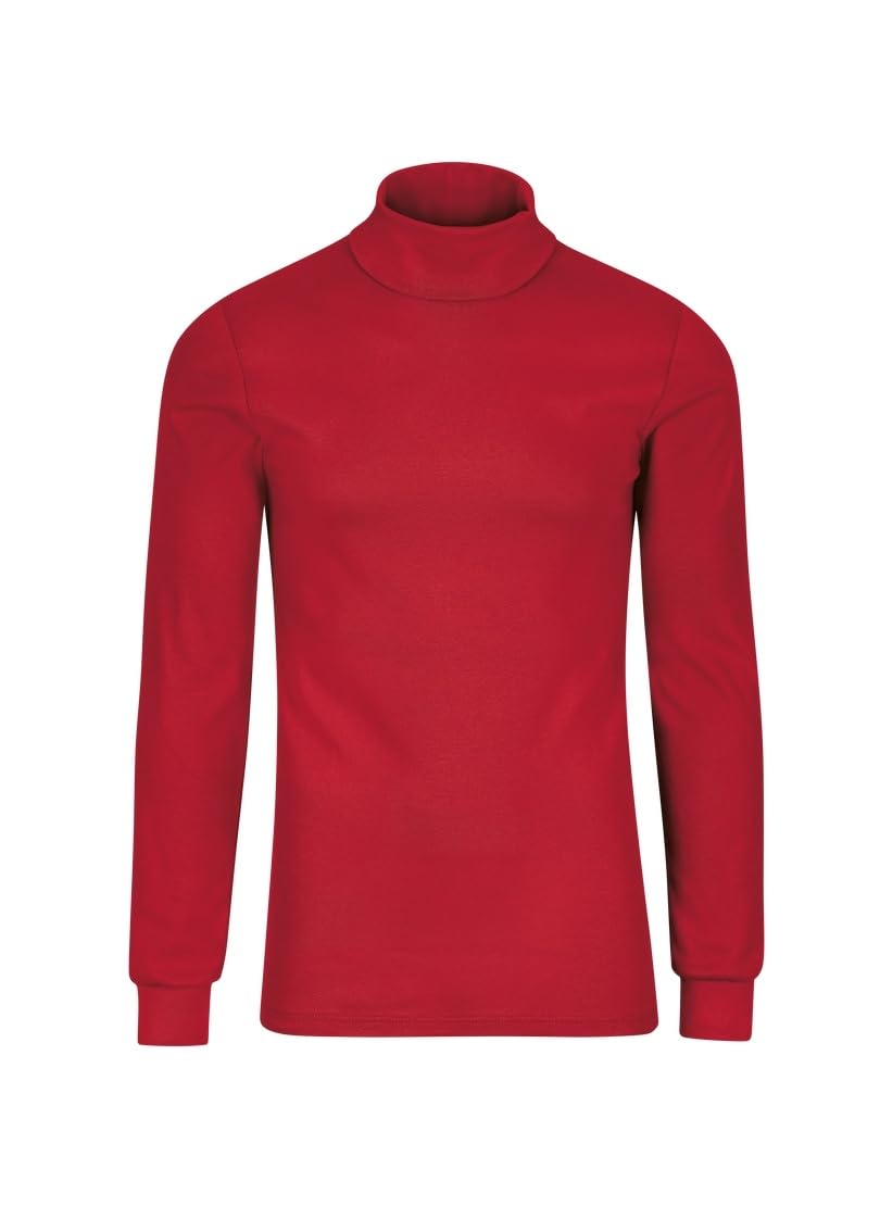 Trigema Mädchen Langarmshirt 116 Rot (Kirsch 036), 116 Rot (Kirsch 036)