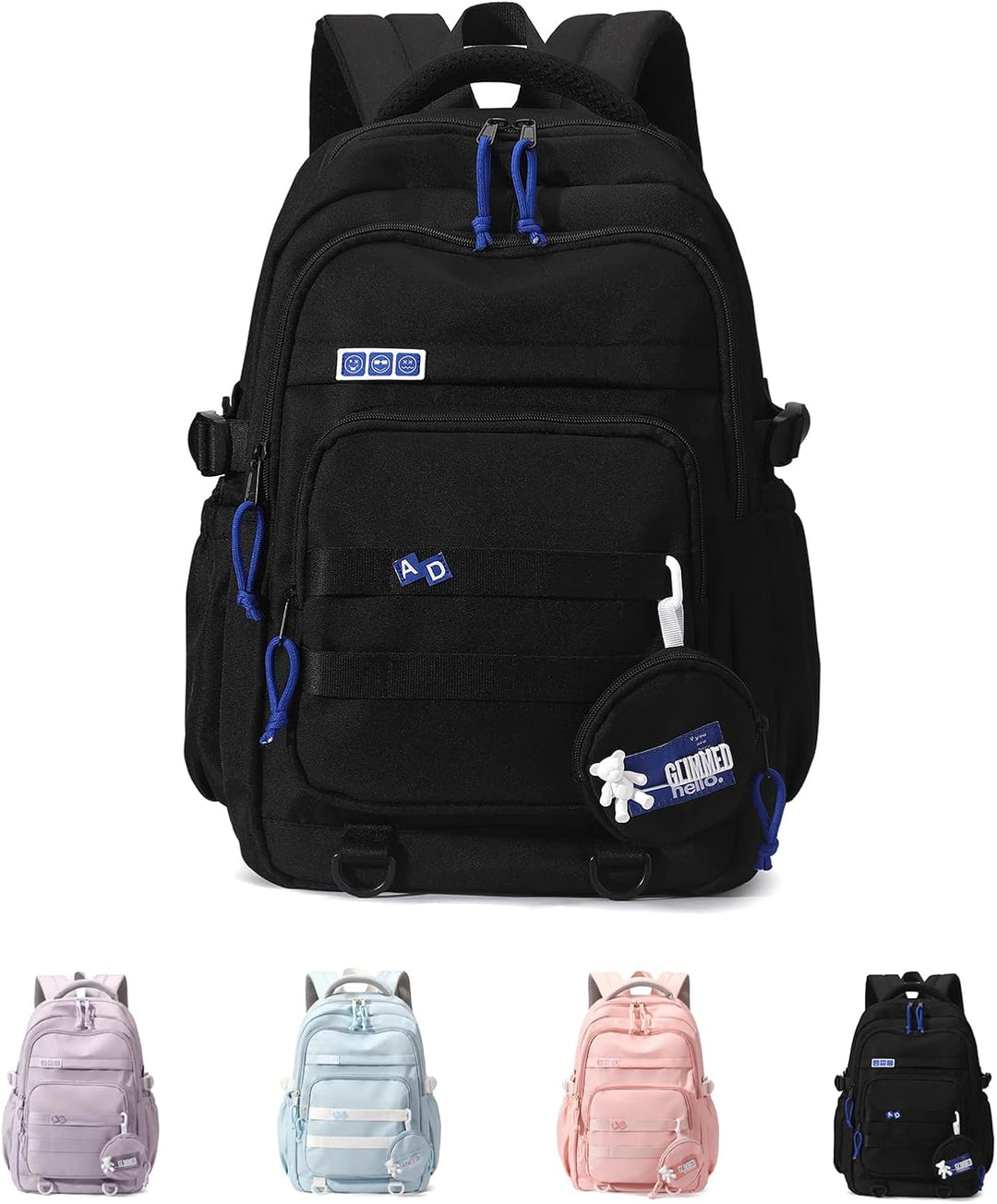 Amythe Schulrucksack Mädchen Teenager, Wasserdicht Daypack, Leichter Schulranzen Mädchen Jungen mit