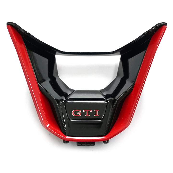 Volkswagen 5H0419659FWUZ Blende GTI Schriftzug Lenkrad Rahmen, schwarz/rot