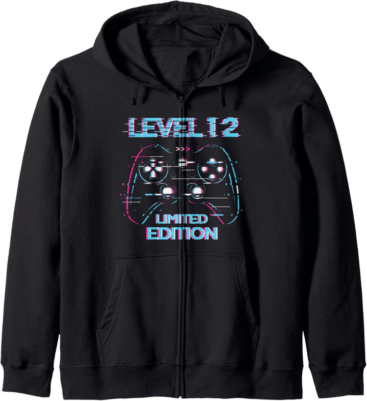 12. Geburtstag Level 12 Jahre Limited Edition Gaming Gamer Kapuzenjacke
