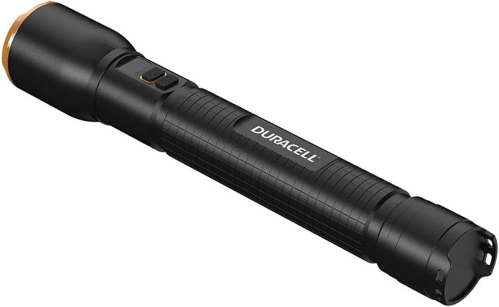 Duracell LED Taschenlampe DF6000R Pro – 6000 Lumen, fokussierbar, 230 m Leuchtweite, Outdoor &amp; Werks