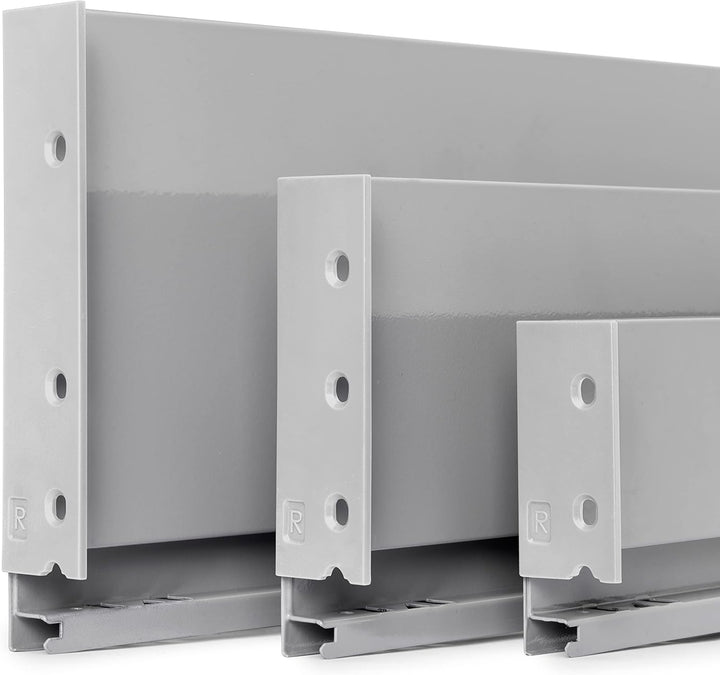 Emuca - Vertex Schublade 40 kg Höhe 93 mm, Tiefe:350mm, Grau metallic, Stahl, 1 St. L 350mm Vertex H