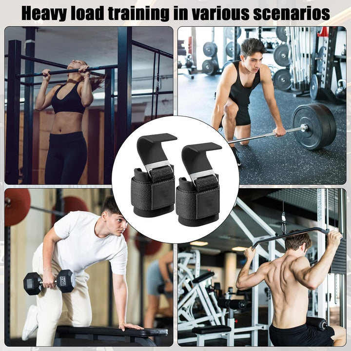 Fitness Zughilfen für Krafttraining, Powerlifting Zughaken, Gewichtheben Haken für Männer &amp; Frauen,