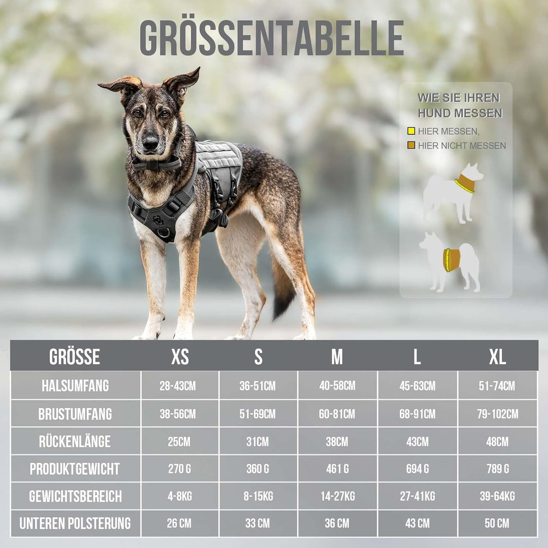 OneTigris Hundegeschirr Kleine Hunde, AIRE MESH Taktisches Anti Zug Geschirr mit 2 Griff Verstellbar