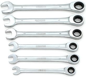 KREATOR KRT500013 - Set combi llaves trinquete 6p