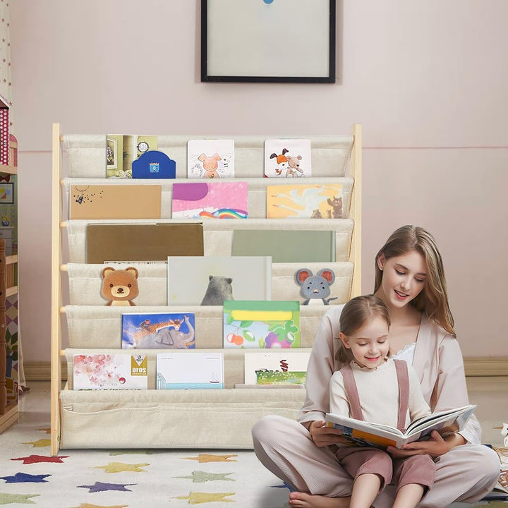 Bücherregal für Kinder – Supersized Bookcase Storage für Kinder mit 5 Tieren, Bücherregal, Buchhalte