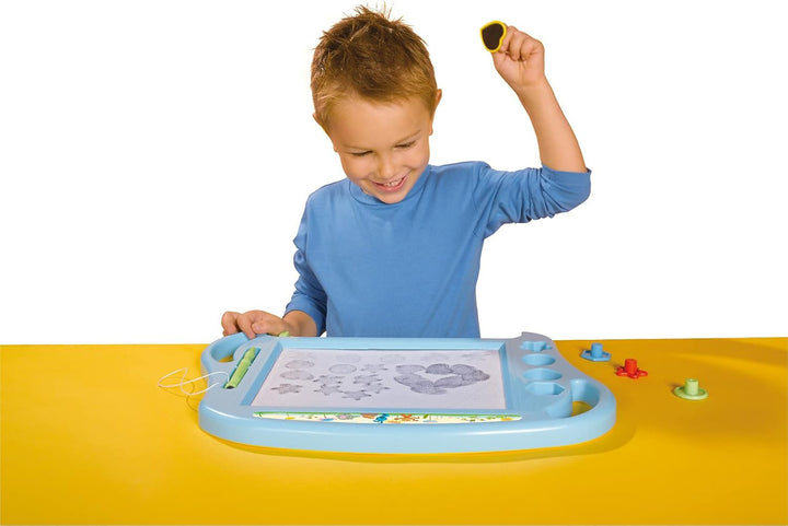 Simba 109462219 - KiKANiNCHEN Maltafel, 4 Stempel, Magnetstift, 45cm, ab 3 Jahre