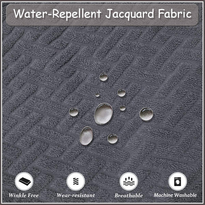 KELUINA Stretch wasserdichte Jacquard mit langem Gitter Esszimmer Stuhlhussen Home Decor, Stuhlhusse