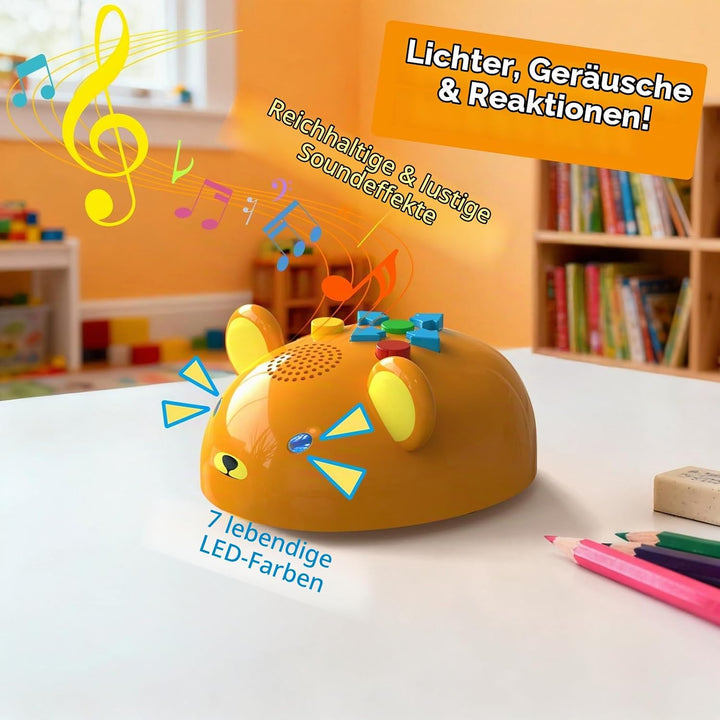 Apitor Robot Bear, Programmierroboter für Kinder ab 3 Jahre, Bildschirmfreies Erstes Coding-Spielzeu