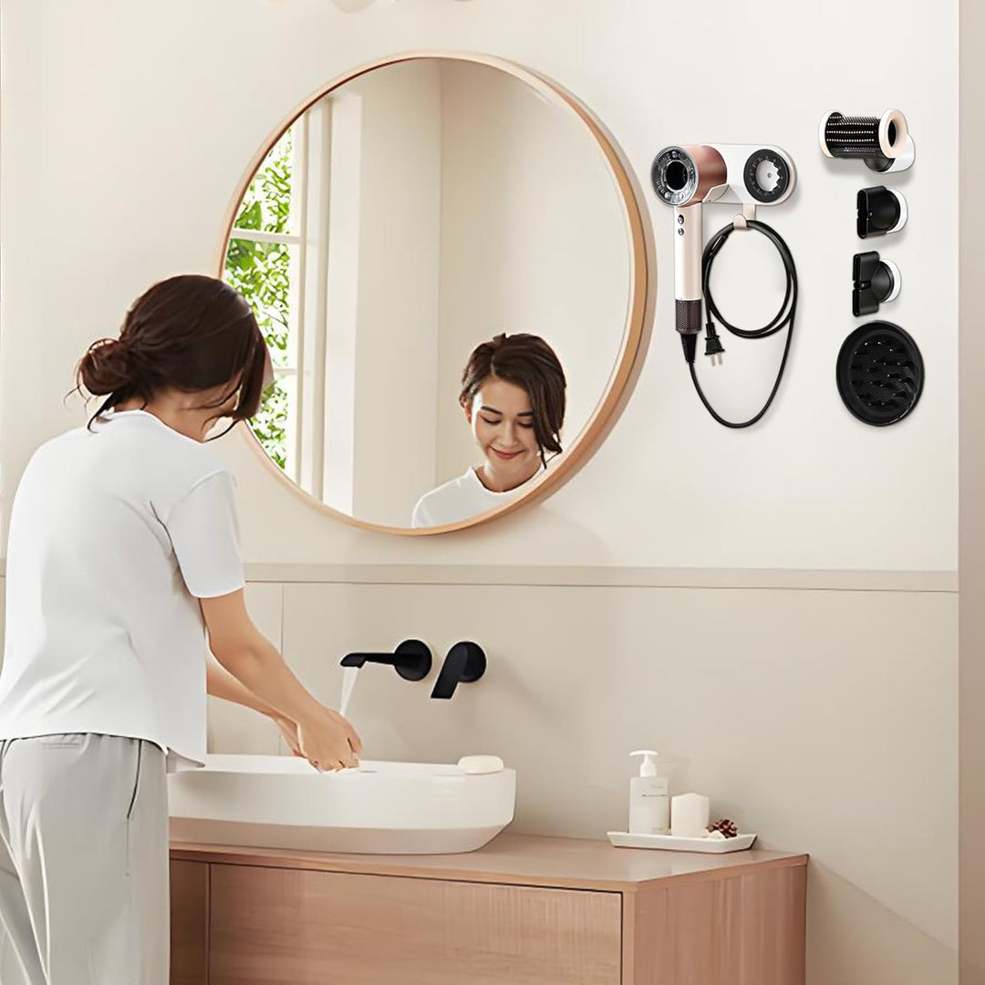 Haartrocknerhalter für Dyson Supersonic, Wandmontage, Halterung aus Aluminiumlegierung mit Steckerka