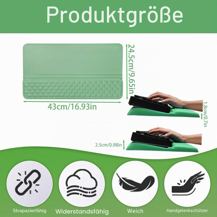 Sightday Tastatur-Handgelenkauflage mit Ständer, 2-in-1-Tastatur-Handgelenkstütze, weiche Memory-Sch
