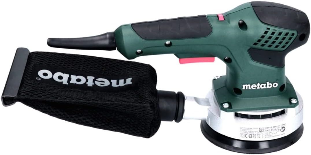 metabo Exzenterschleifer SXE 3125-310 W, 125 mm Schleifteller, 4000-12000 U/min, 3mm Schwingkreis -