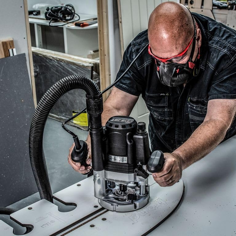 Trend T8 12mm Dual-Mode Oberfräse für die Werkstatt, Entwickelt für den Einsatz per Hand und am Fräs