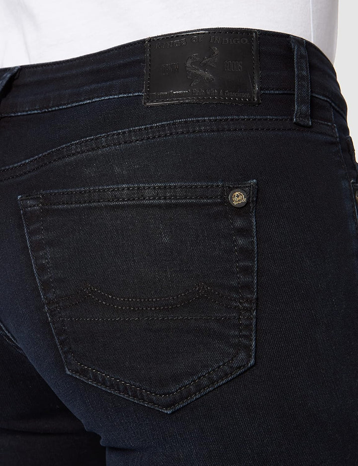 Kings of Indigo Damen Juno Jeans 26W / 32L Blau (Midnight Overdye 3005), 26W / 32L Blau (Midnight Ov