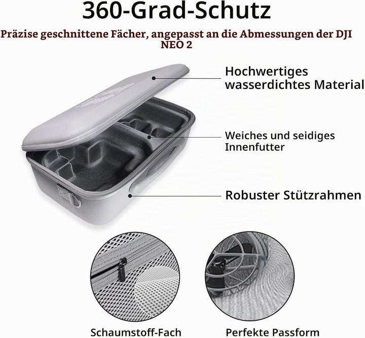 Tasche DJI Neo 2 Fly More Combo Tragetasche Neo2 Case Schutztasche für DJI RC-N3 und Akkus Drohne Zu