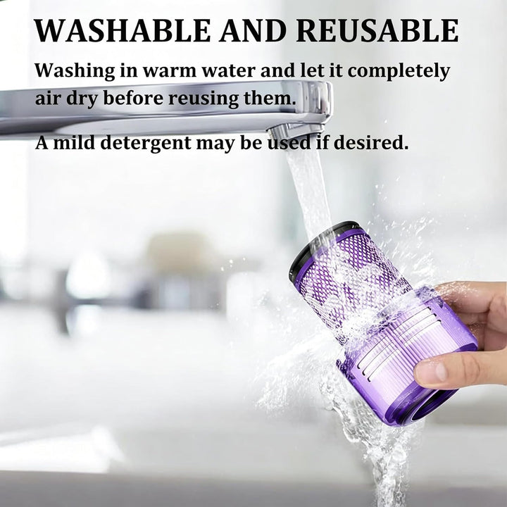 Filter für Dyson V12 Detect Slim Absolute Staubsauger, Waschbar Ersatzteile Hepa Filter Zubehör mit