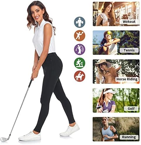 Soneven Bluse Damen Elegant Sport Tank Top mit Kragen Damen Ärmellos Poloshirt Golf Polo Sommer Ober