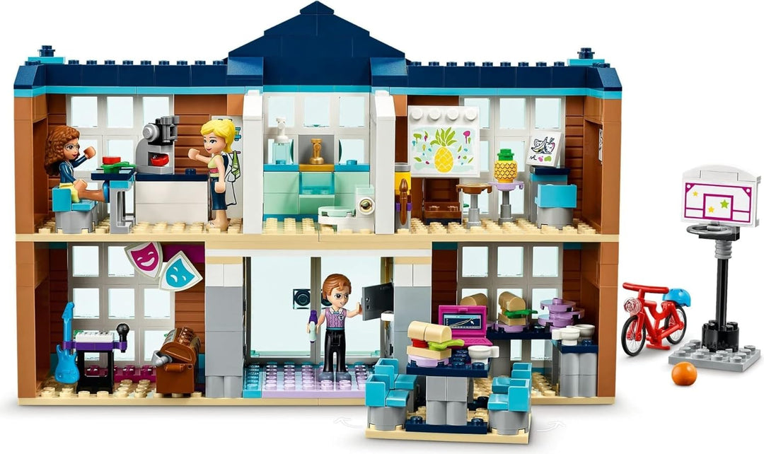 LEGO 41682 Friends Heartlake City Schule, Spielzeug ab 6 Jahre für Mädchen und Jungen mit Mini Puppe