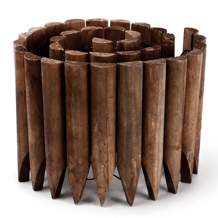 JonesHouseDeco Mit Naturfichtenholz Versehener Holzzaun, Geeignet Für Garten-Holzkanten Im Freien Ro