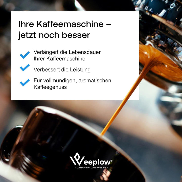 Weeplow® - 4 Wasserfilter Kompatibel mit Delonghi Magnifica, Dinamica, Autentica, PrimaDonna, DLSC00