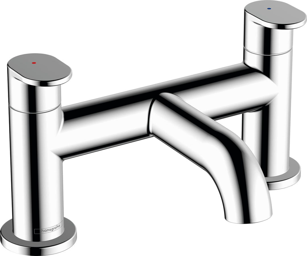 hansgrohe Wannenarmatur Vernis Blend, für 1 Funktion, Chrom Aufputz-Installation Wanne Chrom, Aufput