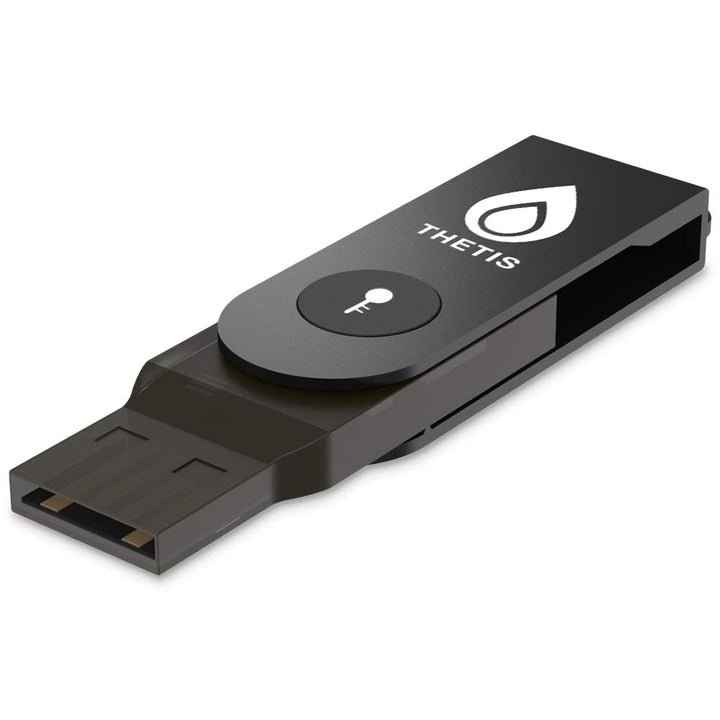 FIDO2 Security Key, Thetis Sicherheitsschlüssel [Faltbares] Zwei-Faktor-Authentifizierung USB (Typ A