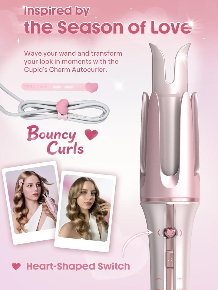 SHEGLAM Cupid's Charm 32mm One-Touch Automatisches Lockenstab Schnellaufheizend Selbstrotierender Lo