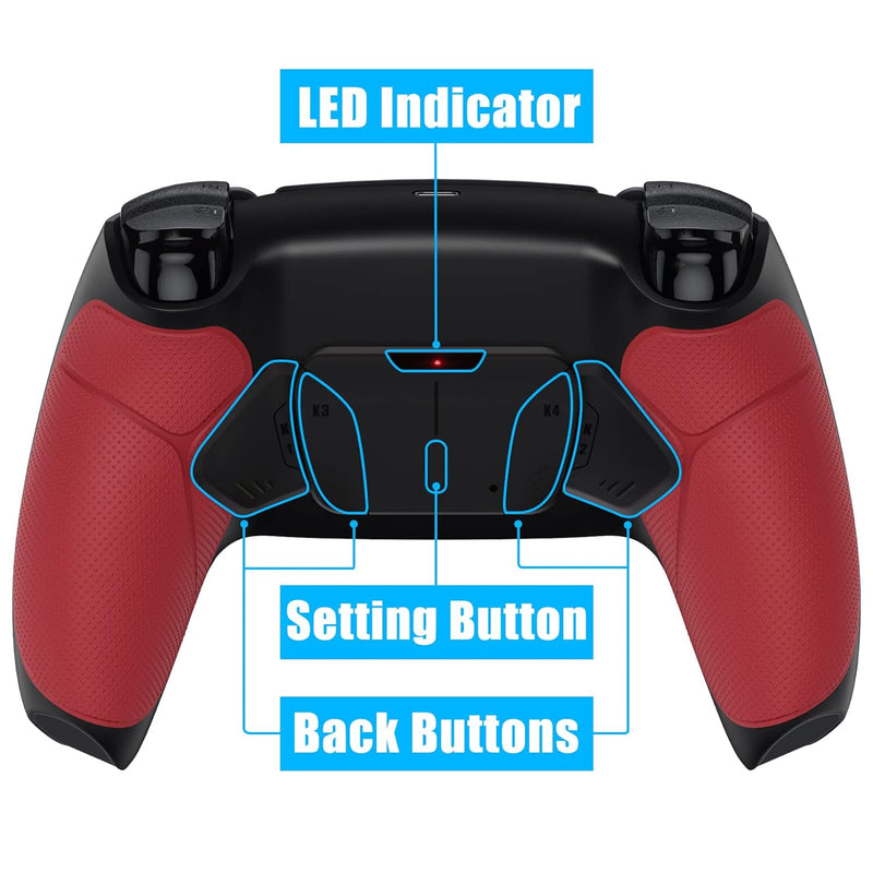 eXtremeRate Programmierbar RISE4 Remap Kit für ps5 Controller BDM-010/020,Remap Board&Rückplate Gehä