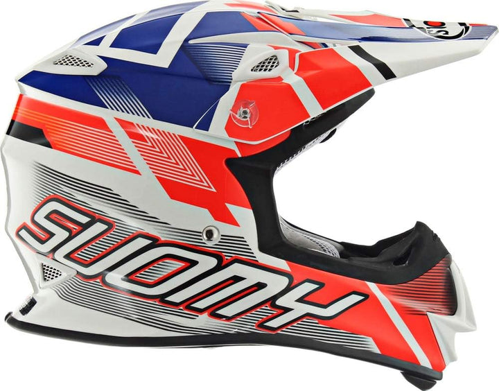 Suomy MX Jump Special Helm Rot Weiss Blau Einheitsgrösse, Einheitsgrösse