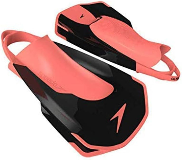 Speedo Unisex Erwachsene Fastskin Kickfin Kick Fin 5-6 Schwarz/Siren Rot, 5-6 Schwarz/Siren Rot