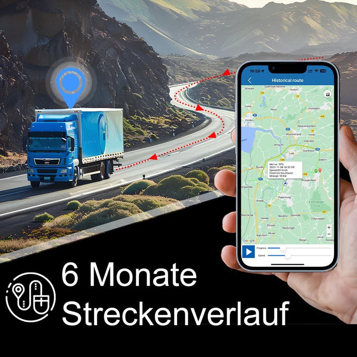 TKMARS TK905 Auto GPS-Tracker, 5000mAh Akku, magnetisches Ortungsgerät, funktioniert über SMS/APP/We