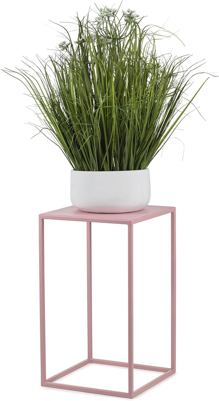 HowHomely Blumenständer Metall Rosa 40 cm Hoch - Solider und Robuster Blumenhocker Metall - Pflanzen