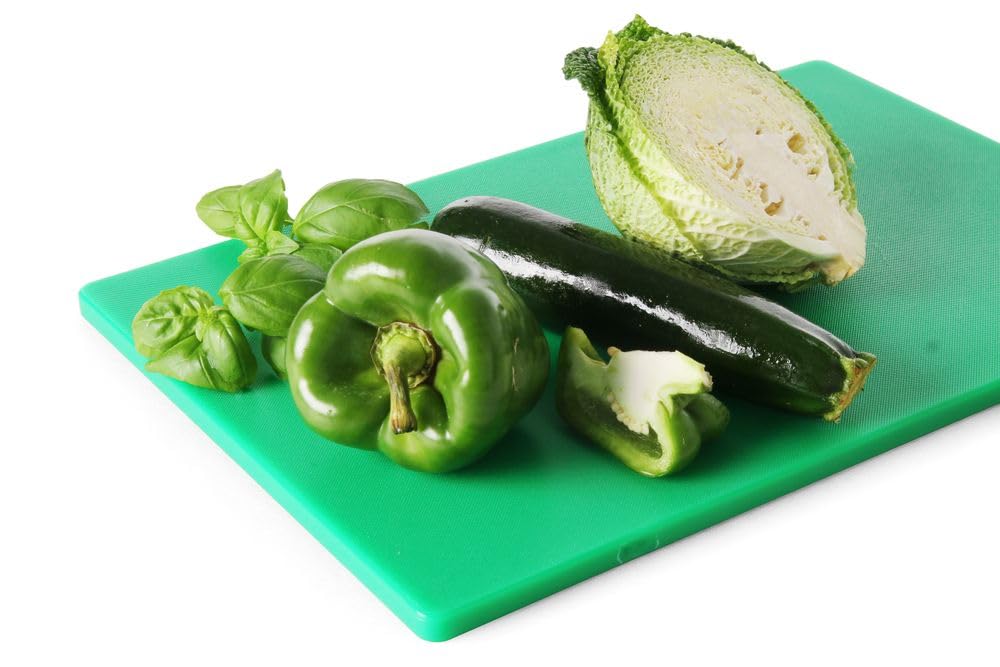 HENDI Schneidbretter, HACCP, Beidseitig nutzbar, für Obst, Gemüse, 600x400x(H)18mm, HDPE 500 Kunstst