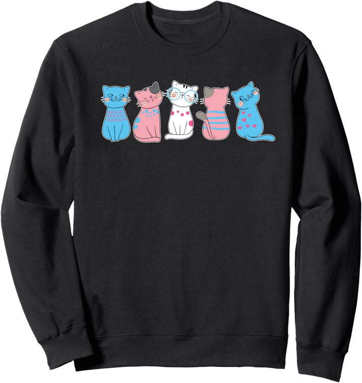 LGBTQIA Transgender Katze CSD Haustier Queer Transsexuell Sweatshirt